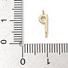 304 Stainless Steel Letter Connector Charms STAS-M108-01G-16-3