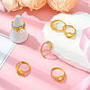 6Pcs Adjustable Brass Finger Rings Components KK-BBC0021-27-4