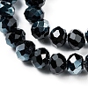 Electroplate Glass Beads Strands EGLA-A034-T1mm-K06-4