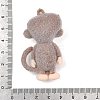 Animal Theme Flocking Silicone Pendants SIL-C012-03H-3