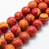 Synthetic Malachite Beads Strands X-G-I199-32-8mm-A-1