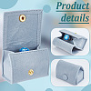 Bag Shaped Velveteen Ring Storage Boxes with Snap Button TP-WH0015-13C-4