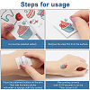 Christmas Theme Pattern Removable Temporary Water Proof Tattoos Paper Stickers AJEW-WH0347-01-6