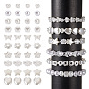 Biyun 500Pcs 10 Style ABS Plastic Imitation Pearl Beads KY-BY0001-02-4