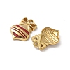 304 Stainless Steel Enamel Pendants STAS-L300-012G-41-2