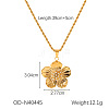 304 Stainless Steel Rhinestone Pendant Necklaces FS-WGDF7E7-01-1