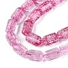 Crackle Transparent Glass Beads Strands GLAA-N068-05A-08-3