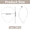 36Pcs Iron Hair Band Findings OHAR-OC0001-11-2