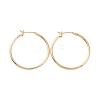 Ion Plating(IP) Brass Huggie Hoop Earrings for Women EJEW-A083-02G-1