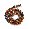 Natural Tiger Eye Round Bead Strands G-R200-12mm-4