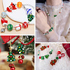 44pcs 10 style Christmas Handmade Lampwork Beads LAMP-TA0001-16-8