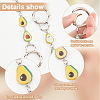 Avocado Alloy Enamel Link Purse Strap Extenders AJEW-AB00070-02-4