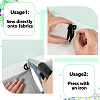 52Pcs 2Bags 2 Colors Computerized Embroidery Cloth Iron On/Sew On Patches DIY-FG0009-86-3
