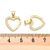 Brass Pave Clear Cubic Zirconia Pendants KK-U009-05B-G-3