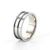 201 Stainless Steel Ring Core Blank for Inlay Jewelry Making RJEW-ZX002-05-12-2