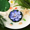 Artificial EVA Foam Lotus Leaf & Flower AJEW-SP0003-26B-5