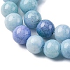 Ombre Effect Dyed Glass Beads Strands X-GLAA-T031-01O-02-4