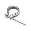 Rhodium Plated 925 Sterling Silver Pendant Bails STER-L057-081B-P-4
