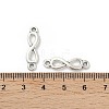 Tibetan Style Alloy Infinity Connector Charms TIBE-S324-26AS-3