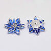 Acrylic Rhinestone Flower Flat Back Cabochons GACR-R016-13-2