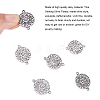 Tibetan Style Alloy Links connectors PALLOY-SC0001-30MAS-4