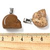 Natural Picture Jasper Pendants G-Z067-02P-05-3