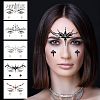 Olycraft 10 Sheets 10 Style Self Adhesive 3D Eyes Body Face Jewelry Acrylic Rhinestone Stickers MRMJ-OC0003-10-6