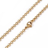 201 Stainless Steel Rolo Chain Necklace for Men Women NJEW-P268-A39-2X5-3
