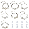 SUPERFINDINGS DIY Blank Domen Cameo Photo Link Bracelet Making Kit DIY-FH0005-93-1