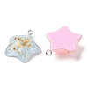 Translucent Resin Pendants RESI-A025-05B-2