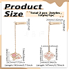 2Pcs 2 Styles Zinc Alloy Enamel Bookmarks AJEW-LP0006-05A-2