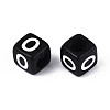Initial Acrylic Horizontal Hole Beads OACR-ZX006-35O-2