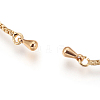 Adjustable Brass Micro Pave Cubic Zirconia Chain Bracelet Making KK-O106-50G-2