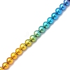 Electroplate Synthetic Non-magnetic Hematite Beads Strands G-F740-01B-1