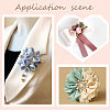 80Pcs Plastic Brooch Base Settings KY-SC0002-39A-6