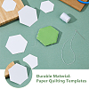 DICOSMETIC 200Pcs 2 Style Paper Quilting Templates DIY-DC0002-71-5