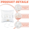 Satin Ring Pillow Cushion Bearer RDIS-WH0019-07-4