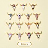 15Pcs 15 Styles Zinc Alloy Enamel Pendants ENAM-YW0003-82-2