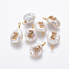 Natural Cultured Freshwater Pearl Pendants PEAR-L027-01Z-1