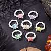 Acrylic Skull Stretch Rings RJEW-JR00927-02-1