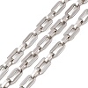 201 Stainless Steel Rectangle Link Chains CHS-F024-03A-P-1