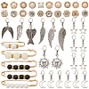 Alloy Pendants & Alloy Safety Pin Brooch AJEW-SP0002-03A-1
