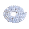 Natural Blue Lace Agate Beads Strands G-K366-B02-02-4