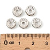 Iron Crystal Rhinestone Spacer Beads X-RB-A009-8MM-S-4