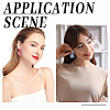 5Pcs 5 Colors Polymer Clay Earrings Water Transfer Paper DIY-HY0003-22A-5