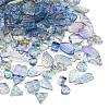 Gradient Color Transparent Glass Beads GLAA-B026-01L-1