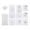 Fashewelry Rectangle Cardboard Earring Display Cards CDIS-FW0001-05-24