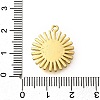 Brass Pendant Cabochon Settings KK-M313-19G-3