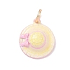 Brass Enamel Pendants KK-CBA1122-01G-06-1