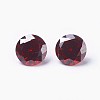 Cubic Zirconia Pointed Back Cabochons ZIRC-WH0001-B07-1